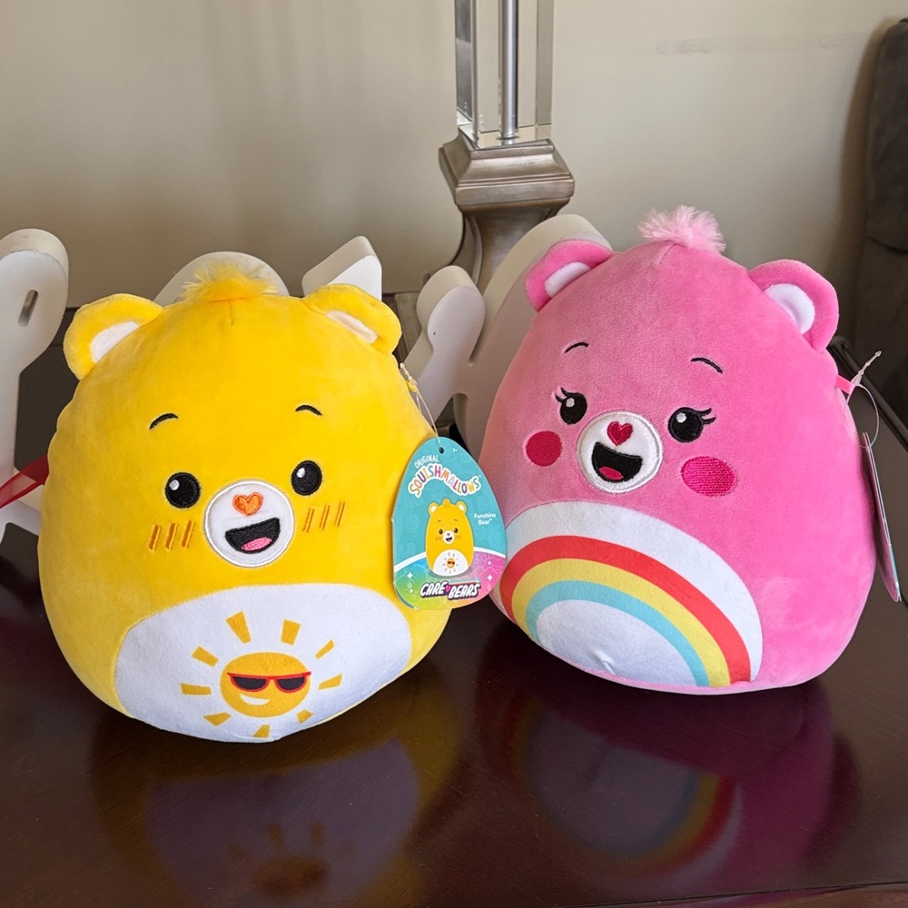 NWT Squishmallows x Care Bears 8” Plushies 2 piece bundle